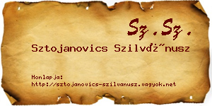 Sztojanovics Szilvánusz névjegykártya